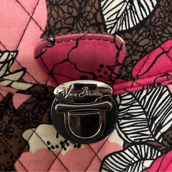 Vera Bradley Quilted Floral Laptop Satchel with Detachable and Adjustable Strap - Picture 4 of 10